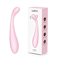 WINYI Factory Wholesale OEM ODM 2024 Hot Selling G-Wand Vibrator Massager Clitoral Stimulator Liquid Silicone vibrator sex toy for women
Masajeador Estimulador del clítoris Vibrador de juguete sexual para mujeres